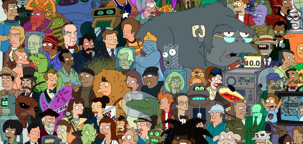 Futurama Entire Cast Poster | The Coolector