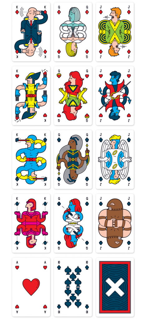 X Men Playing Cards 