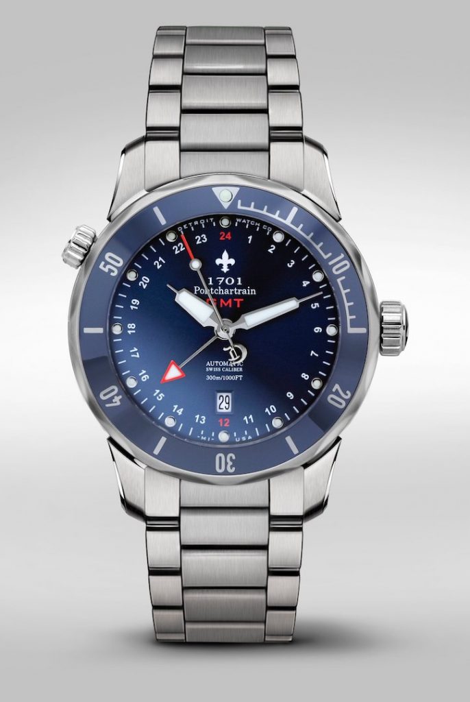 Detroit Watch Company 1701 Pontchartrain® Great Lakes Edition GMT Diver ...