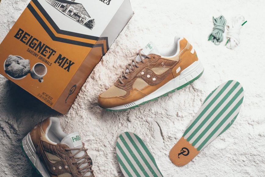 saucony shadow 5000 politics cafe du monde white