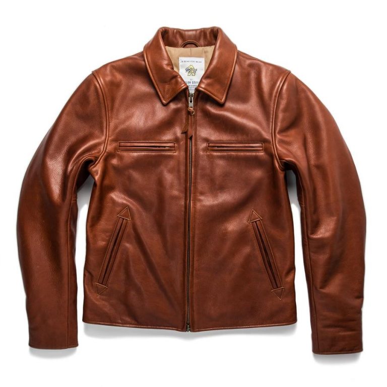 Taylor Stitch Moto Jacket in Whiskey Steerhide | The Coolector