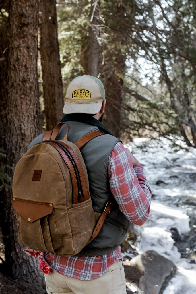 LAND Pack // Waxed Canvas Backpack - Bexar Goods Co.