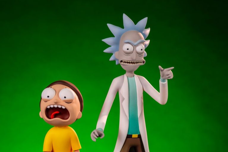 rick and morty figure set