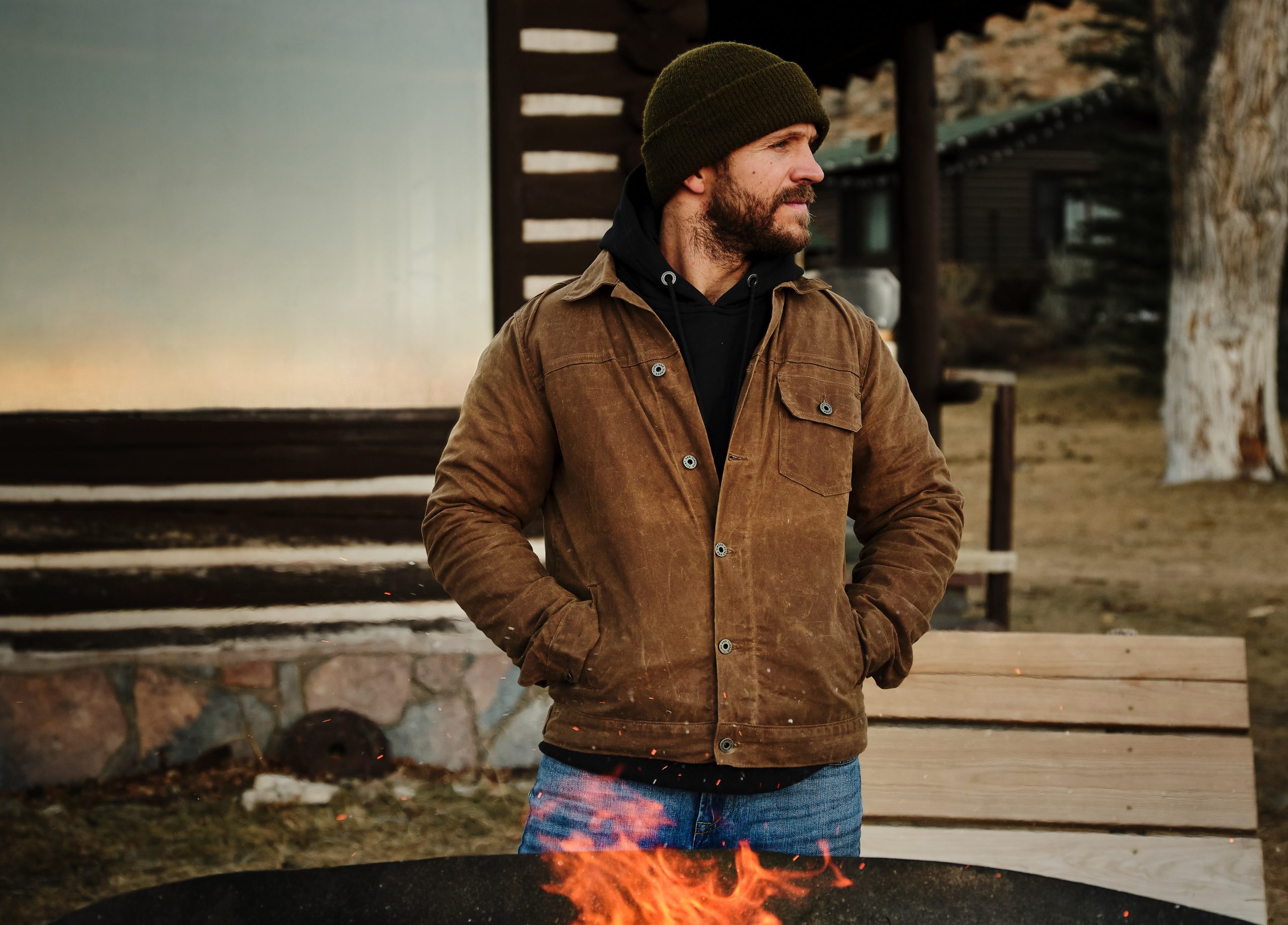 Flint & Tinder Flannel-lined Waxed Trucker Jacket | The Coolector