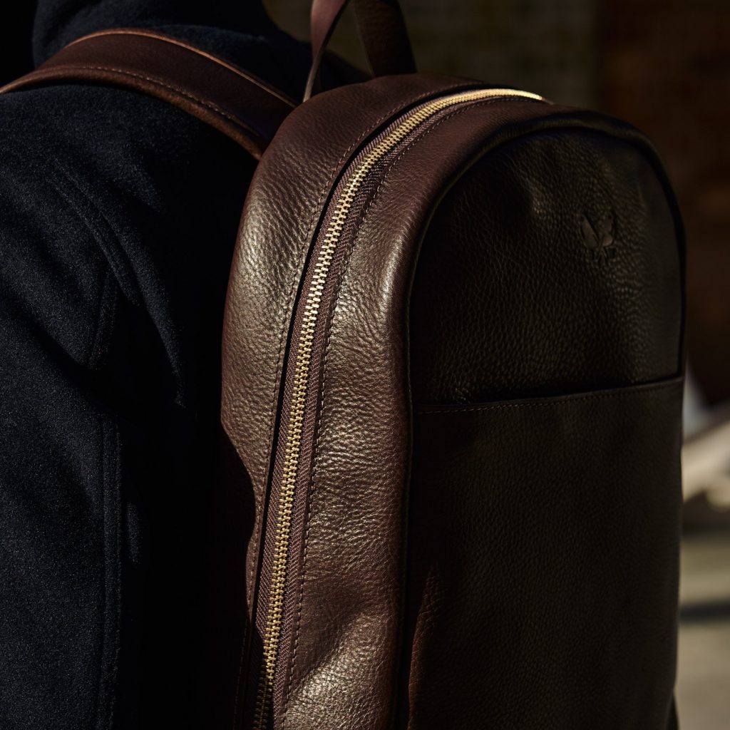 Black Leather Backpack for Men  Handmade Genuine Black Leather – Bennett  Winch