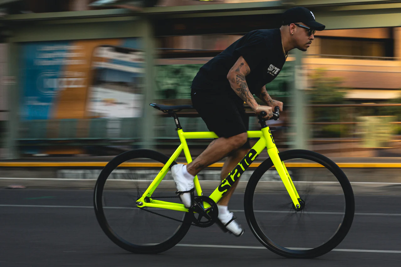 Black yellow fashion bike